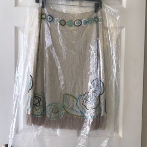 GORGEOUS beaded skirt with tulle hem